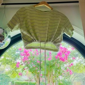 Forever 21, baggy, cropped, drawstring waist.